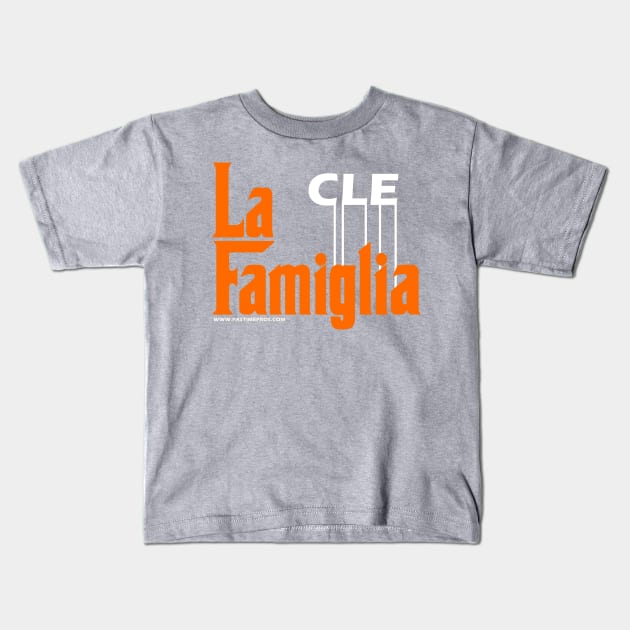 La Famiglia Cleveland Browns Kids T-Shirt by Pastime Pros